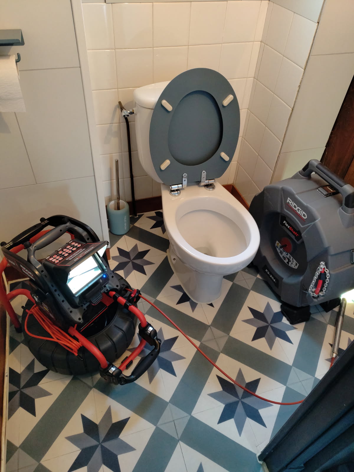 Curage haute pression dans une canalisation d'eaux usées