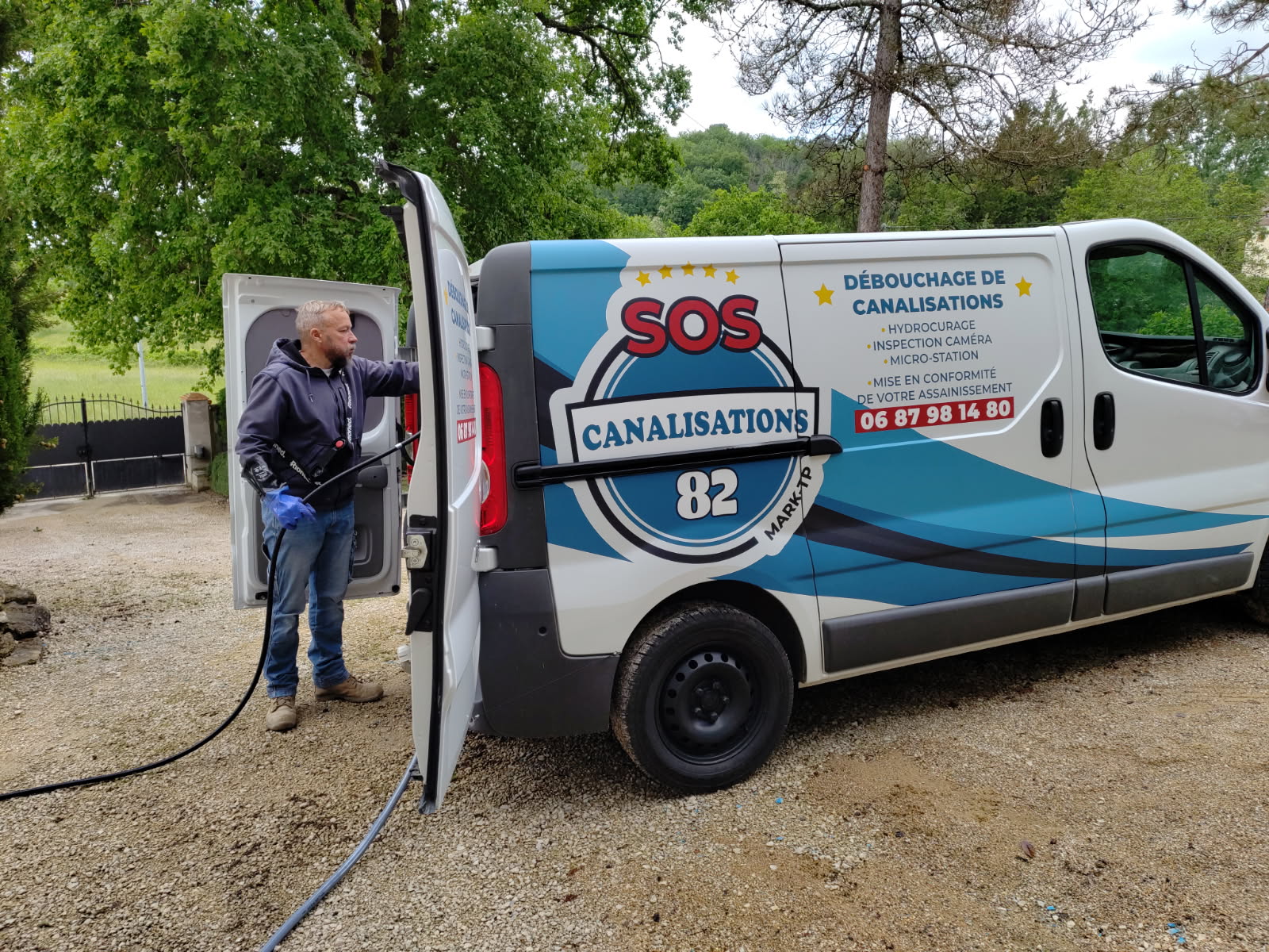 Débouchage de canalisation avec camion hydrocureur à Montauban